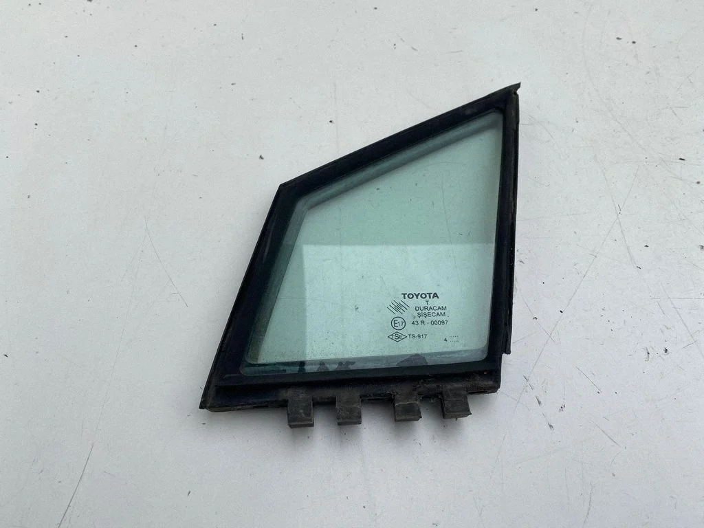 Front door vent window glass four-door – left