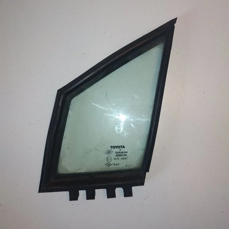 Front door vent window glass four-door – left