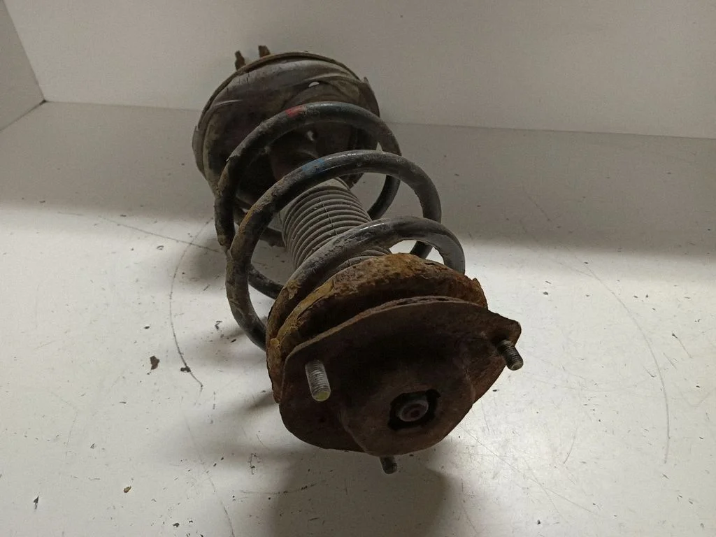 Front shock absorber with coil spring – left