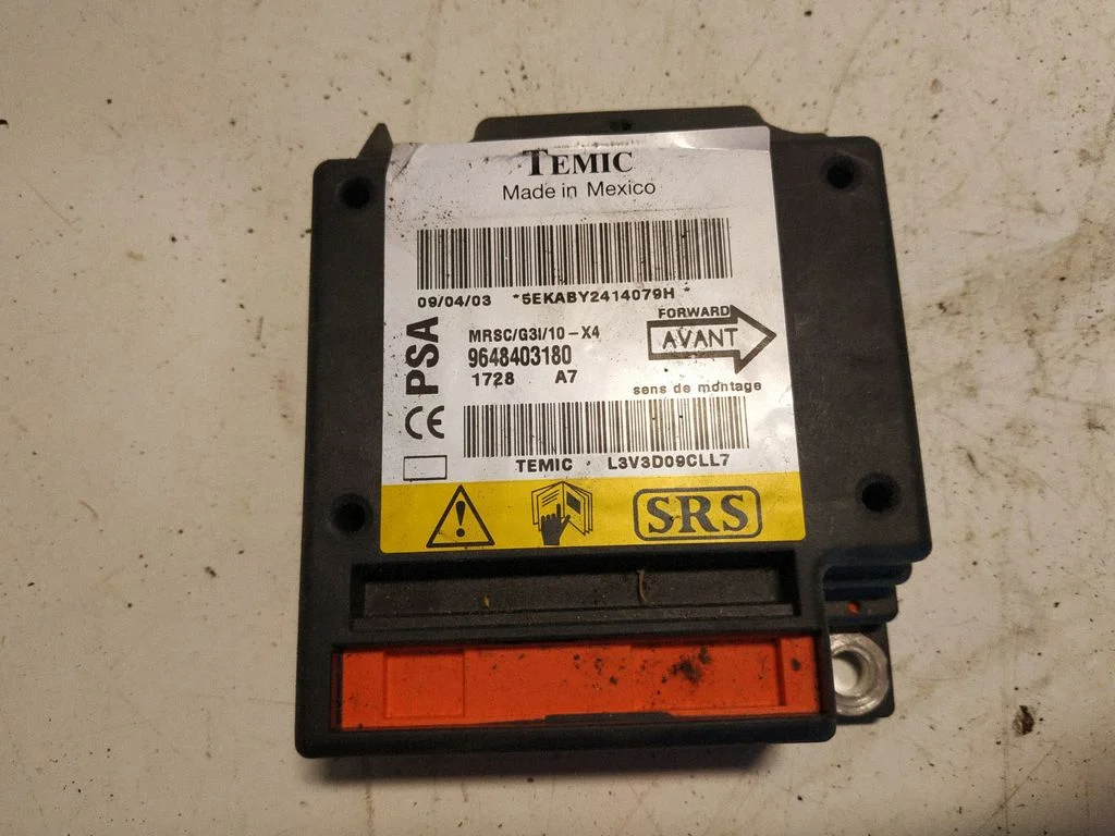 Airbag control unit/module 9648403180