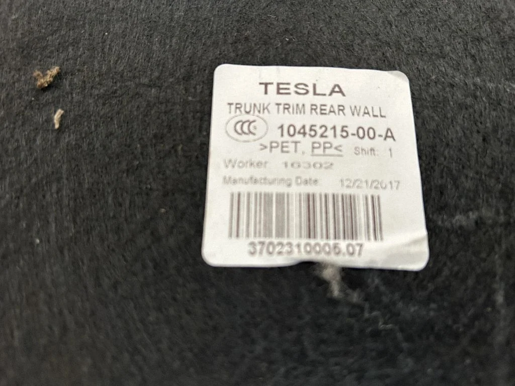 Trunk/boot mat liner 104521500A