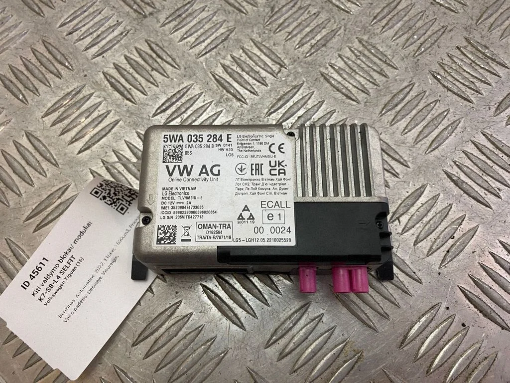 Other control units/modules 5WA035284E