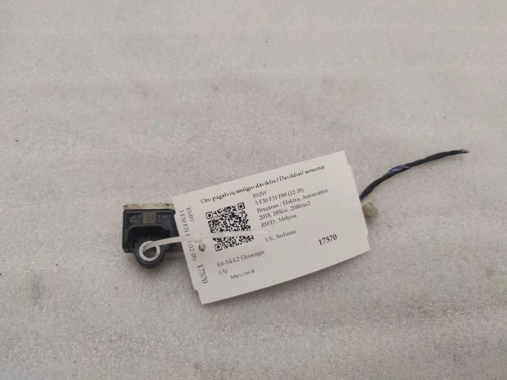 Airbag deployment crash/impact sensor 9234989