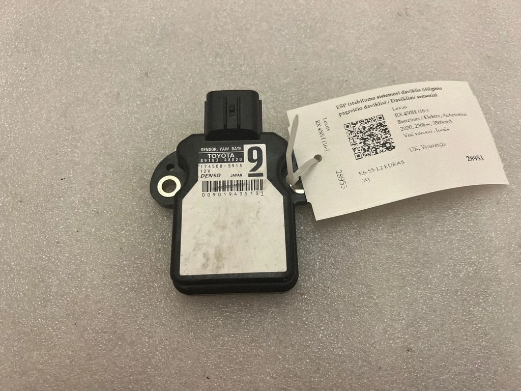 ESP acceleration yaw rate sensor – Lexus RX 450H (2016-)
