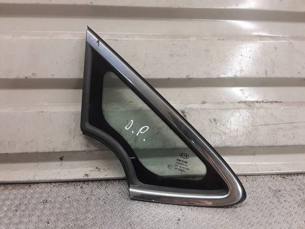 Front door vent window glass four-door – right