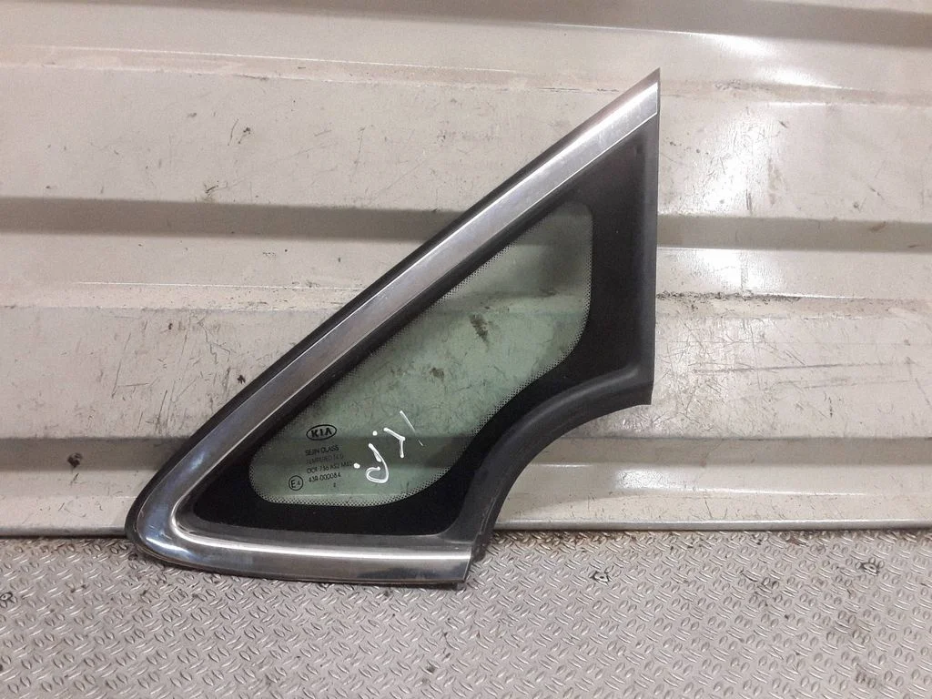 Front door vent window glass four-door – left