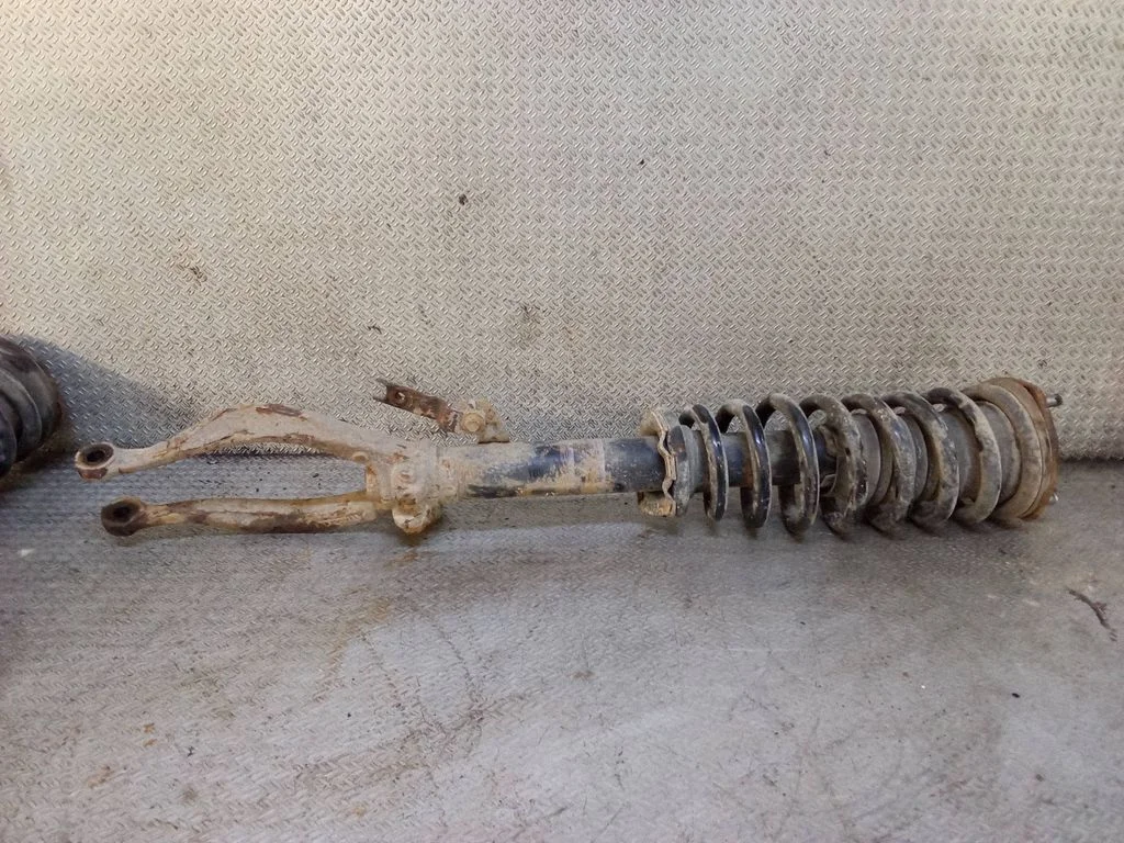 Front shock absorber with coil spring – left