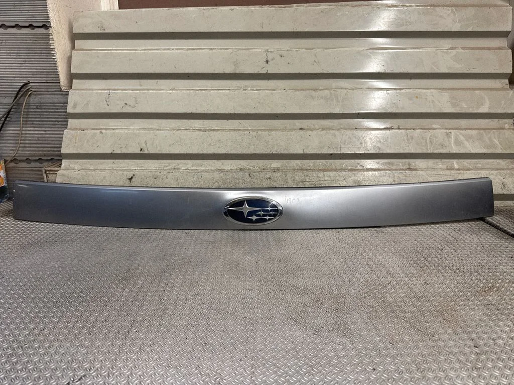 Trunk door license plate light bar