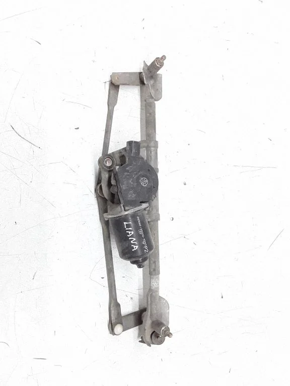 Front wiper linkage and motor