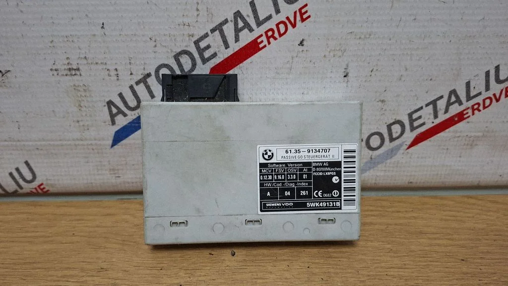 Võtmeta süsteemi KESSY (keyless) juhtplokk/moodul 9134707
