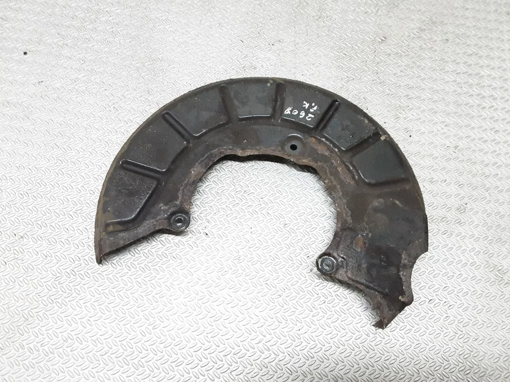 Front brake disc dust cover plate – left