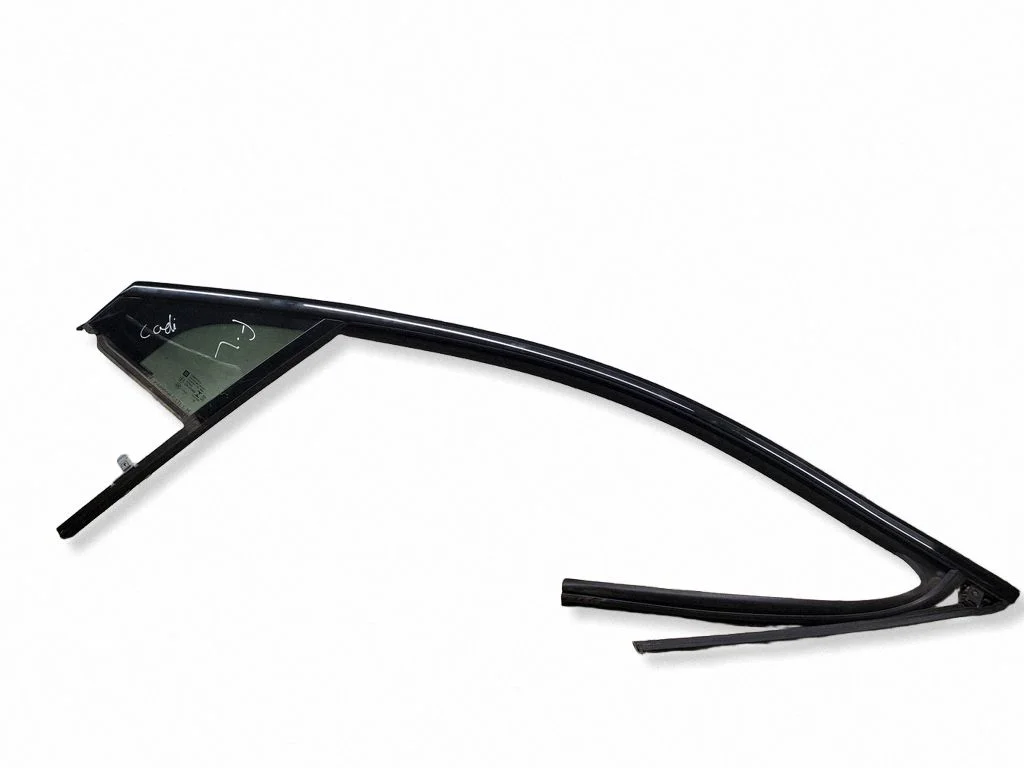 Front door vent window glass four-door – left