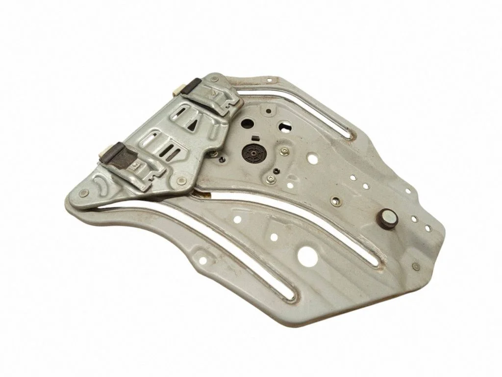 Rear door window regulator with motor – left