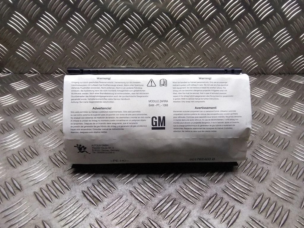 Passenger airbag – Opel Zafira B (2005-2014)